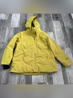 Halfdays Lawrence Ski Jacket Lightning Yellow Primaloft Women’s 1X NWOT
